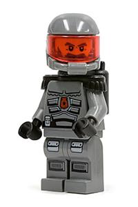 Space Police 3 Officer Minifigure - Space Police 3 Officer 12 with airtanks and epaulettes - sp116