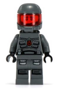 Space Police 3 Officer Minifigure - Officer 13 from Space Police 3 with airtanks - sp117