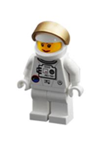 Shuttle Astronaut Minifigure - Male astronaut piloting a shuttle - sp121