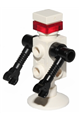 Futuron Droid, White with Black Arms, Trans Red Eye - sp125