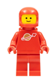 Red Classic Space minifigure with air tanks and updated helmet (second reissue) - sp132