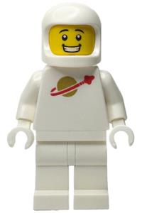 Classic Space White Minifigure - White classic space minifigure without air tanks - sp143