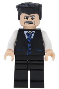 J. Jonah Jameson Minifigure - J. Jonah Jameson with vest and striped tie - spd017