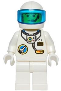Space Port - Astronaut C1, White Legs, White Helmet, Visor spp015