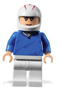 Speed Racer Minifigure - Speed Racer, Blue Pullover - sr001