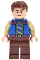 Will Byers wearing a blue jacket and reddish brown legs - st013