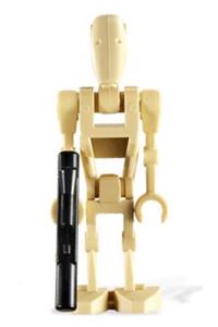 Battle Droid Minifigure - Battle Droid with 2 straight arms - sw0001d