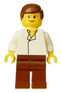 Han Solo Minifigure - Han Solo with brown legs and no holster pattern - sw0015