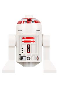 R5-D4 Minifigure - R5-D4 with dome featuring long red stripes - sw0029a