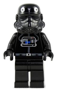 LEGO Star Wars TIE Fighter Pilot Minifigure Reddish Brown Head LEGO Star Wars TIE Fighter Pilot Minifigure Reddish Brown Head