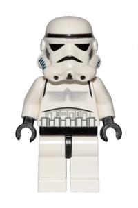 Stormtrooper Minifigure - Stormtrooper with a black head - sw0036b