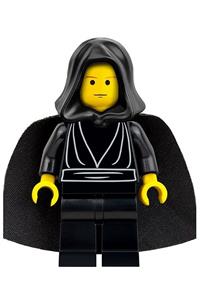 Luke Skywalker Minifigure - Luke Skywalker wearing a black hood and black cape - sw0044