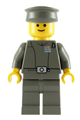 Imperial officer (captain / commandant / commander) with a cap, yellow head showing a standard grin - sw0046