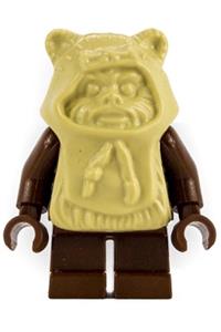 Ewok Minifigure - Ewok with tan hood (Paploo) - sw0067