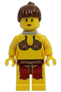 Princess Leia, Jabba Slave with Neck Bracket with Back Stud sw0070