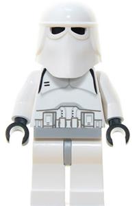 Snowtrooper Minifigure - Snowtrooper with light bluish gray hips and black hands - sw0080