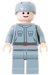 Rebel Technician Minifigure - Rebel technician in a light bluish gray uniform - sw0082