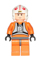 Luke Skywalker - Light Nougat, X-Wing Pilot Suit, Simple Torso and Helmet - sw0090