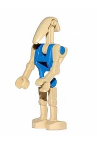 Battle Droid Pilot Minifigure - Battle Droid Pilot with blue torso and straight arm - sw0095
