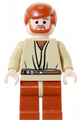 Obi-Wan Kenobi - Light Nougat, Dark Orange Hair and Legs, Gold Headset - sw0152