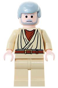 Obi-Wan Kenobi Minifigure - Old Obi-Wan Kenobi with light nougat coloring - sw0174