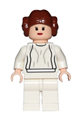 Princess Leia - light nougat, white dress, big eyes - sw0175b