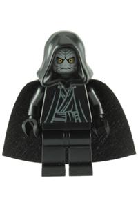 Emperor Palpatine - light bluish gray head, black hands sw0210