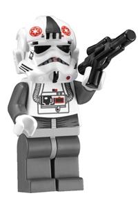 AT-AT Driver Minifigure - AT-AT Driver with bluish gray body, black head, and Stormtrooper type 2 helmet - sw0262