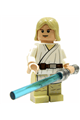 Luke Skywalker - light nougat, long hair, white tunic, tan legs, white glints - sw0273