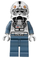 Clone pilot, Episode 3 with open helmet and white head - sw0281