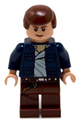 Han Solo, reddish brown legs with holster pattern, open jacket - sw0290