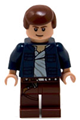 Han Solo with reddish brown legs featuring a holster pattern and wearing an open jacket - sw0290