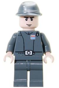 Imperial Officer Minifigure - Imperial officer with a cavalry kepi and a smirk - sw0293