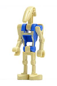 Battle droid pilot with blue torso with tan insignia sw0300