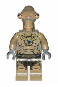Geonosian Minifigure - Geonosian minifigure with a dark tan color - sw0320