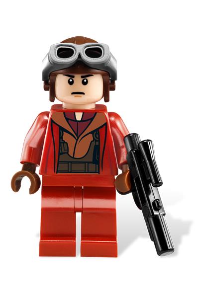 LEGO Figur Minifigur Star Wars Naboo Fighter Pilot Tan Jacket sw0160 sw160