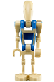 Battle Droid Pilot with blue torso with tan insignia and one straight arm - sw0360