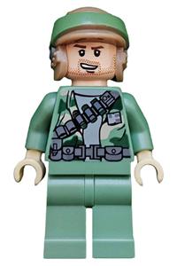 Endor Rebel Commando Minifigure - Rebel commando from Endor with stubble beard - sw0368