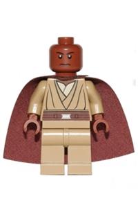 Mace Windu Minifigure - Mace Windu wearing a cape - sw0417