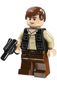 Han Solo, reddish brown legs with holster pattern, vest with pockets sw0451