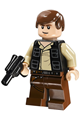 Han Solo, reddish brown legs with holster pattern, vest with pockets - sw0451