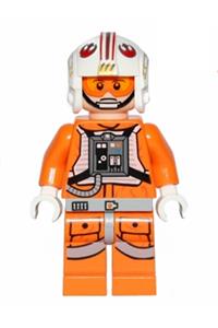 Luke Skywalker Minifigure - Luke Skywalker as a pilot with printed legs - sw0461