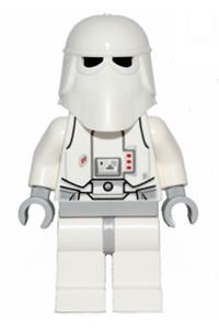 Snowtrooper, light bluish gray hips, light bluish gray hands, printed head, torso back printing sw0463