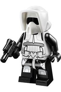 Scout Trooper Minifigure - Scout Trooper with black legs - sw0505