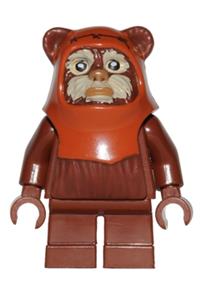 Wicket Minifigure - Ewok (Wicket) with tan face paint pattern - sw0513