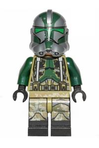 Clone Commander Gree Minifigure - Clone Commander Gree with gray lines on legs - sw0528