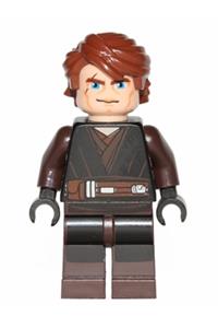 Anakin Skywalker Minifigure - Anakin Skywalker with dark brown legs - sw0542