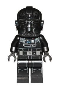 Tie Fighter Pilot Minifigure - Tie Fighter Pilot featuring a light nougat head with face pattern - sw0543