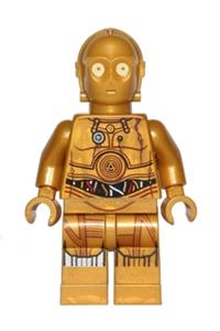 C-3PO Minifigure - C-3PO with printed legs featuring a robot limiter/restraining bolt - sw0561