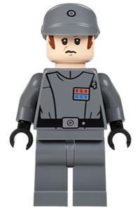 Imperial Officer Minifigure - Imperial officer with captain, commandant, and commander roles - sw0582